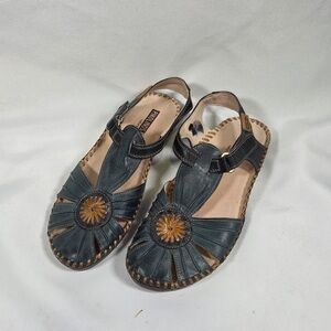 Pikolinos Puerto Vallarta Women's Blue Green Teal Sandals 37